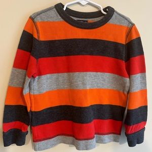 BABYGAP Orange/Navy/Red/Grey ribbed sweater. Boys size 5T. EUC!
